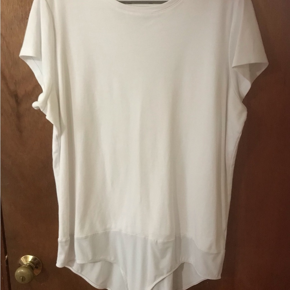 Isaac Mizrahi Live White Bodysuit 1X